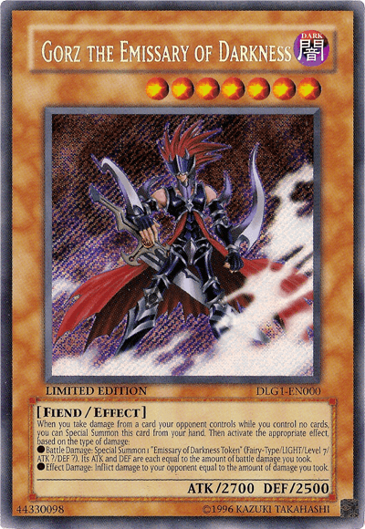 Gorz the Emissary of Darkness [DLG1-EN000] Secret Rare - POKÉ JEUX