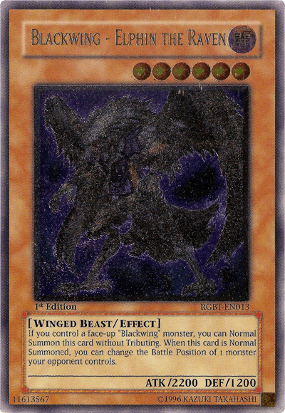 Blackwing - Elphin the Raven [RGBT-EN013] Ultimate Rare - POKÉ JEUX