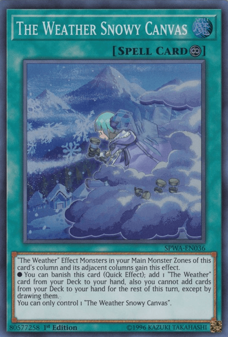 The Weather Snowy Canvas [SPWA-EN036] Super Rare - POKÉ JEUX