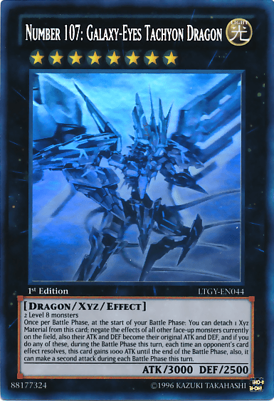 Number 107: Galaxy-Eyes Tachyon Dragon [LTGY-EN044] Ghost Rare - POKÉ JEUX