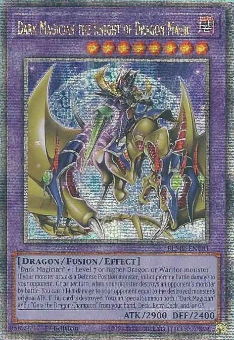 Dark Magician the Knight of Dragon Magic [BLMR-EN001] Quarter Century Secret Rare - POKÉ JEUX