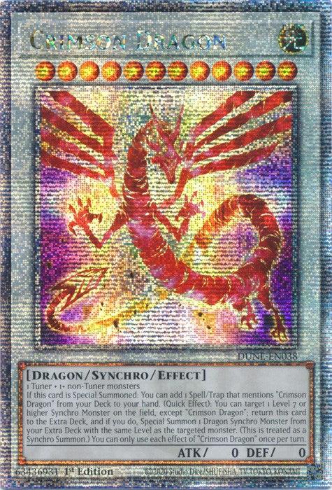 Crimson Dragon [DUNE-EN038] Quarter Century Secret Rare - POKÉ JEUX