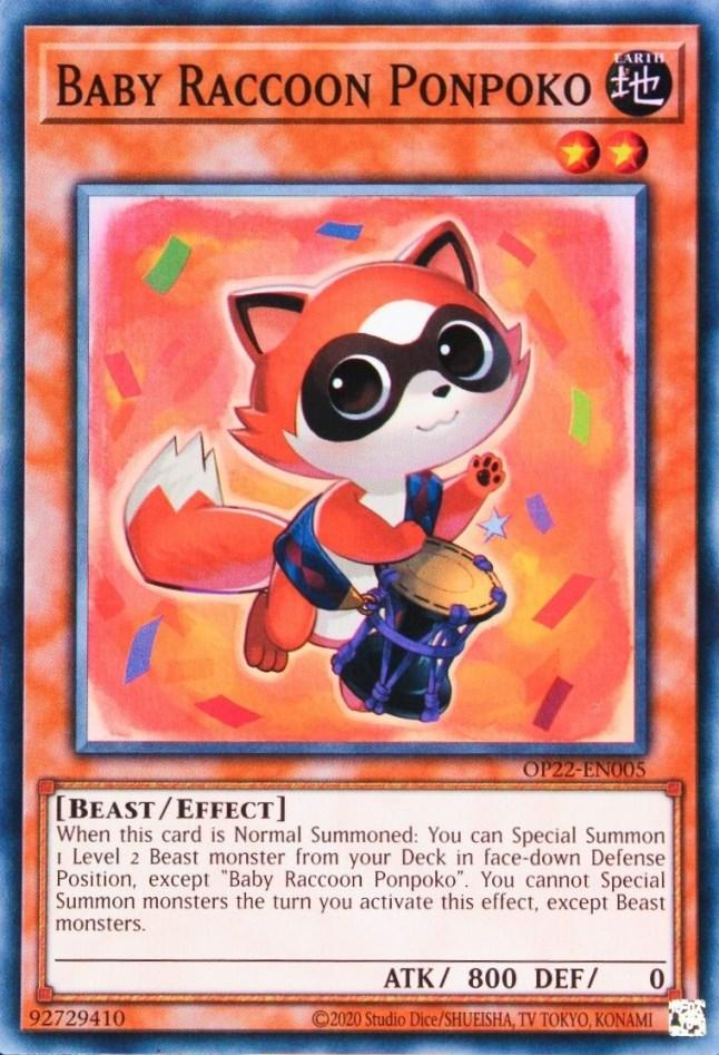 Baby Raccoon Ponpoko [OP22-EN005] Super Rare - POKÉ JEUX