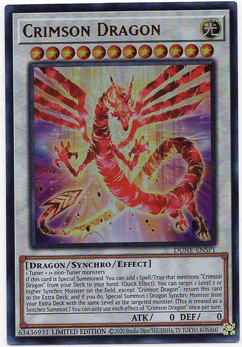 Crimson Dragon [DUNE-ENSP1] Ultra Rare - POKÉ JEUX