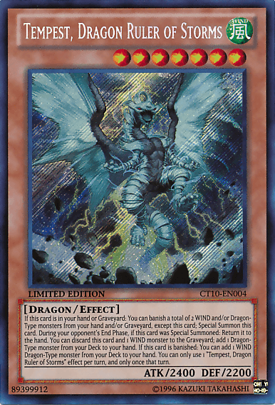 Tempest, Dragon Ruler of Storms [CT10-EN004] Secret Rare - POKÉ JEUX