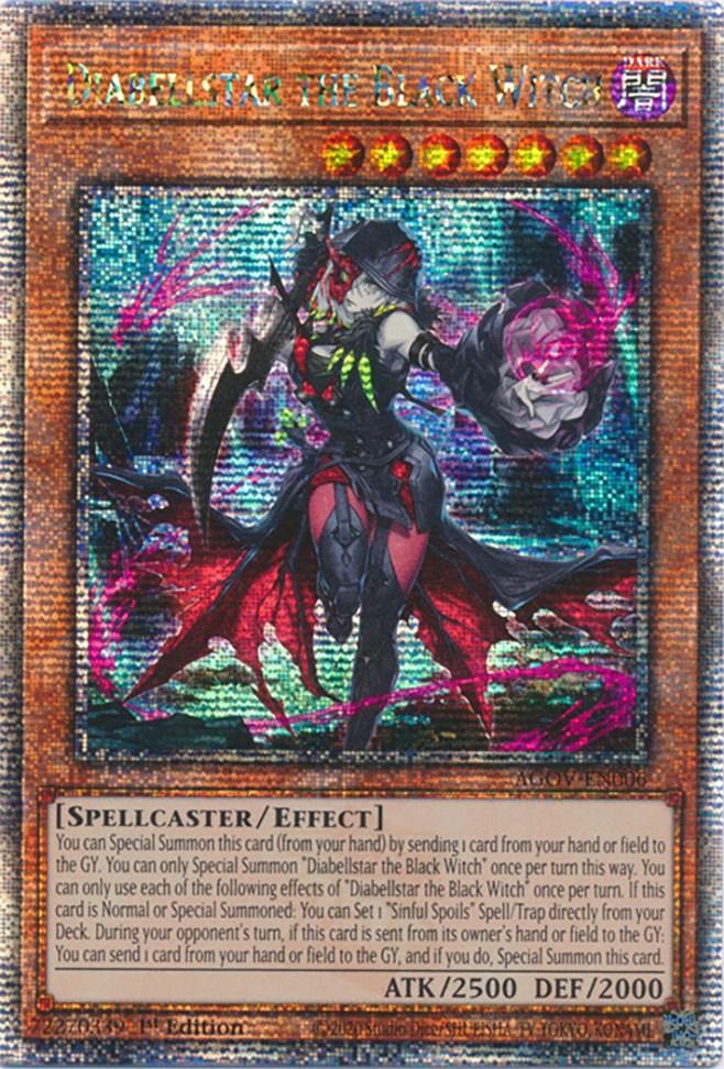 Diabellstar the Black Witch (Quarter Century Secret Rare) [AGOV-EN006] Quarter Century Secret Rare - POKÉ JEUX