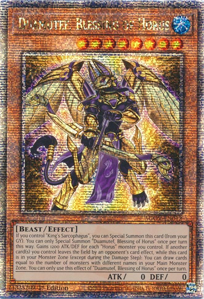 Duamutef, Blessing of Horus (Quarter Century Secret Rare) [AGOV-EN012] Quarter Century Secret Rare - POKÉ JEUX