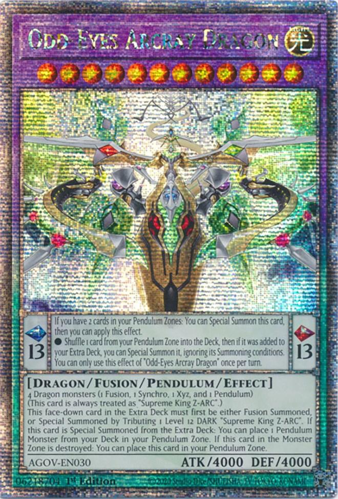 Odd-Eyes Arcray Dragon (Quarter Century Secret Rare) [AGOV-EN030] Quarter Century Secret Rare - POKÉ JEUX