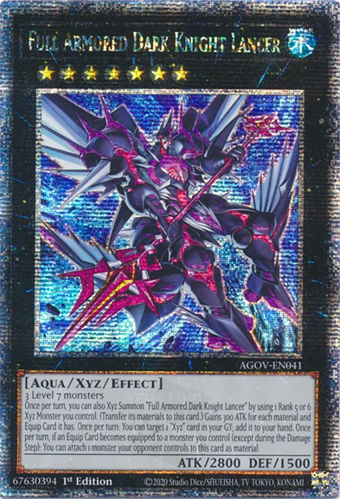 Full Armored Dark Knight Lancer (Quarter Century Secret Rare) [AGOV-EN041] Quarter Century Secret Rare - POKÉ JEUX