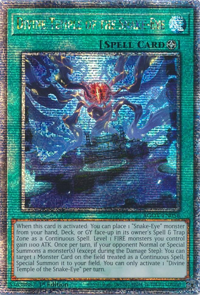 Divine Temple of the Snake-Eye (Quarter Century Secret Rare) [AGOV-EN056] Quarter Century Secret Rare - POKÉ JEUX