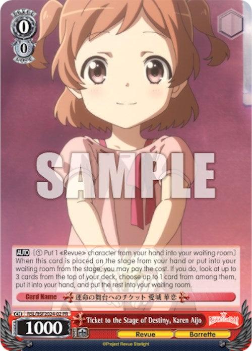 Ticket to the Stage of Destiny, Karen Aijo (Spring Fest 2024) [Bushiroad Event Cards] - POKÉ JEUX