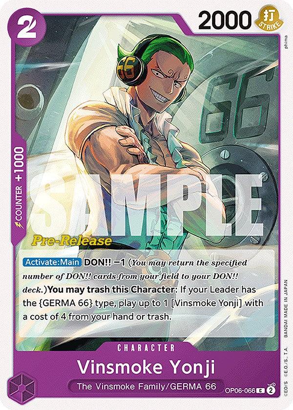 Vinsmoke Yonji [Wings of the Captain Pre-Release Cards] - POKÉ JEUX