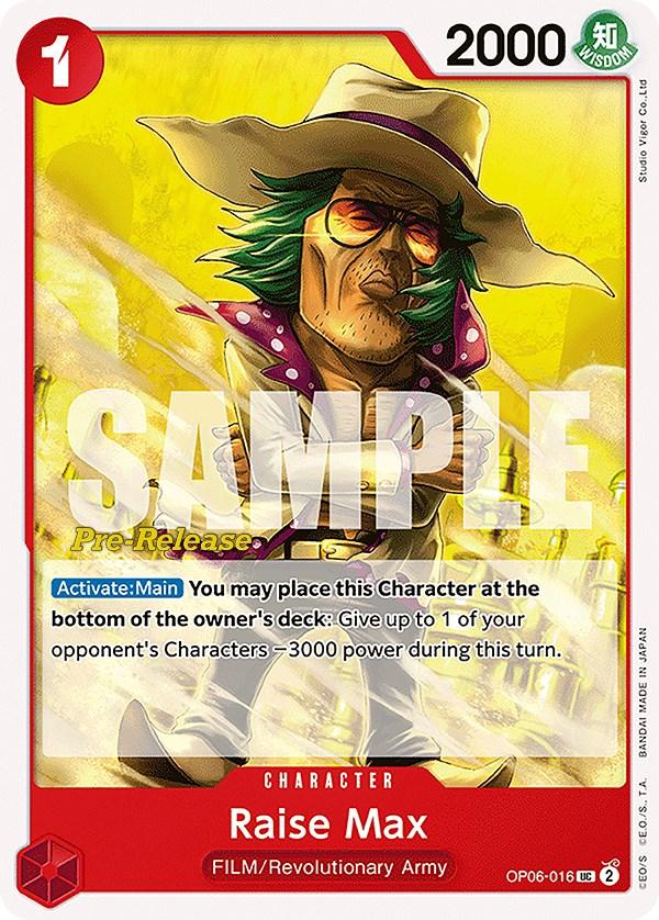 Raise Max [Wings of the Captain Pre-Release Cards] - POKÉ JEUX