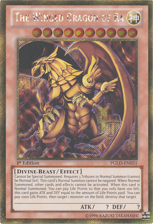 The Winged Dragon of Ra [PGLD-EN031] Gold Secret Rare - POKÉ JEUX