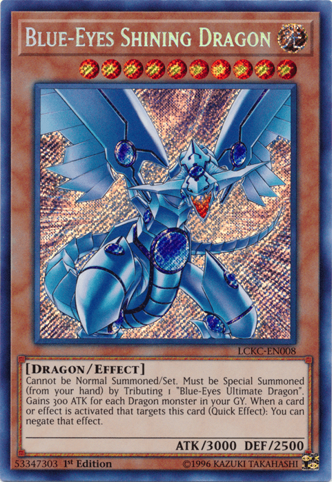 Blue-Eyes Shining Dragon [LCKC-EN008] Secret Rare - POKÉ JEUX