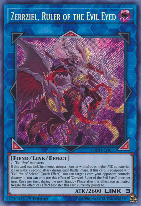 Zerrziel, Ruler of the Evil Eyed [INCH-EN031] Secret Rare - POKÉ JEUX