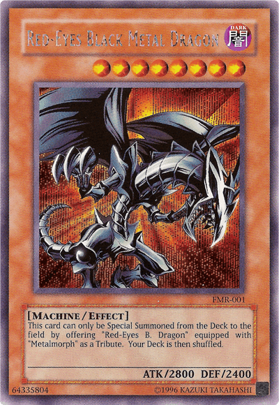 Red-Eyes Black Metal Dragon (Forbidden Memories) [FMR-001] Prismatic Secret Rare - POKÉ JEUX