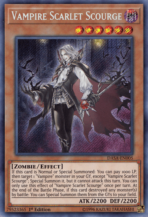 Vampire Scarlet Scourge [DASA-EN005] Secret Rare - POKÉ JEUX