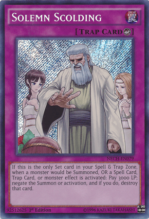 Solemn Scolding [NECH-EN079] Secret Rare - POKÉ JEUX