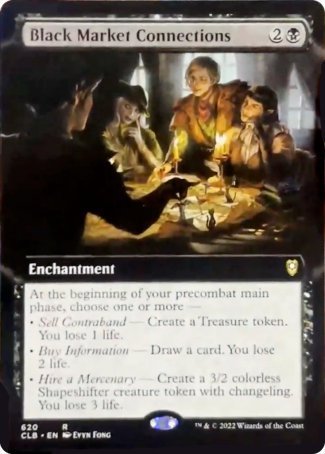 Black Market Connections (Extended Art) [Commander Legends: Battle for Baldur's Gate]