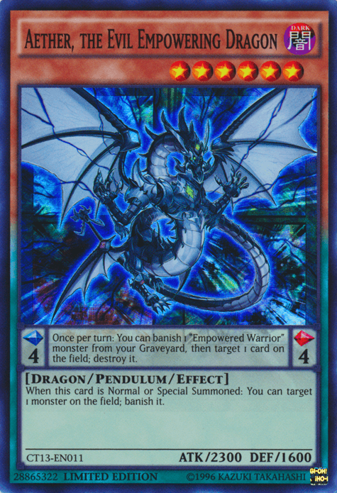 Aether, the Evil Empowering Dragon [CT13-EN011] Super Rare - POKÉ JEUX