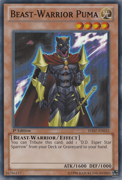 Beast-Warrior Puma [HA07-EN032] Super Rare - POKÉ JEUX