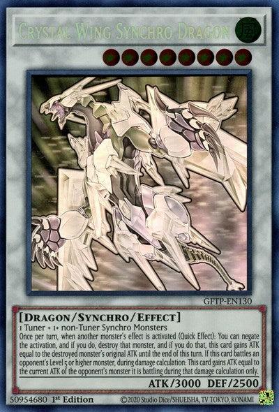 Crystal Wing Synchro Dragon [GFTP-EN130] Ghost Rare - POKÉ JEUX