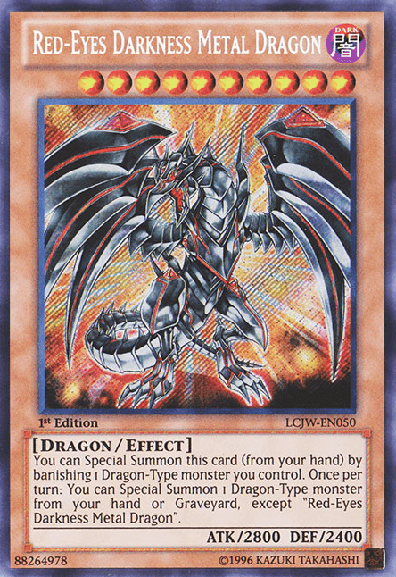 Red-Eyes Darkness Metal Dragon [LCJW-EN050] Secret Rare - POKÉ JEUX