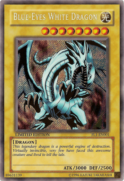 Blue-Eyes White Dragon [FL1-EN001] Secret Rare - POKÉ JEUX