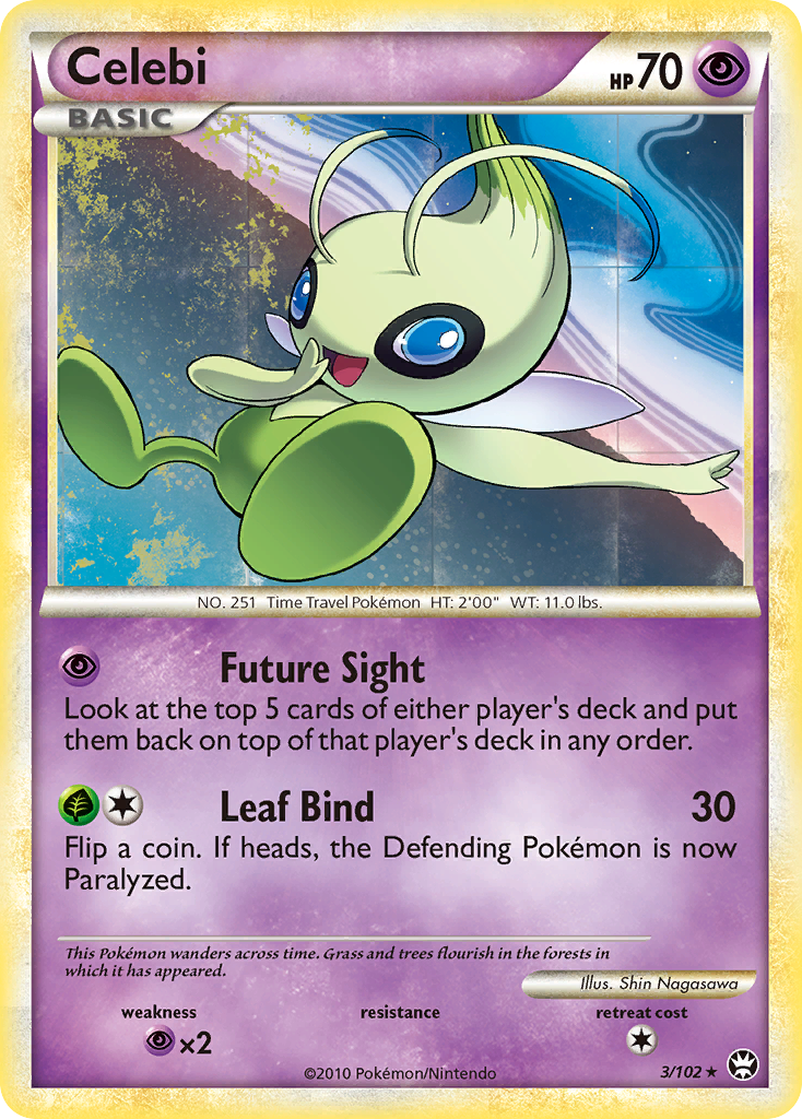 Celebi (3/102) [HeartGold & SoulSilver: Triumphant]