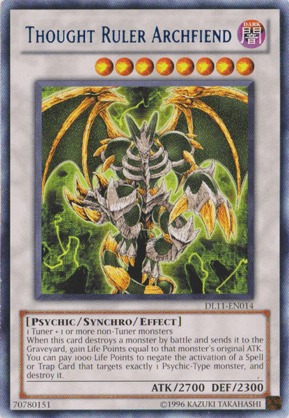 Thought Ruler Archfiend (Blue) [DL11-EN014] Rare - POKÉ JEUX