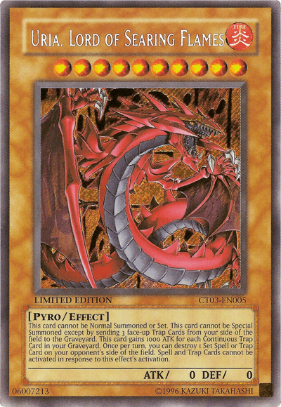 Uria, Lord of Searing Flames [CT03-EN005] Secret Rare - POKÉ JEUX