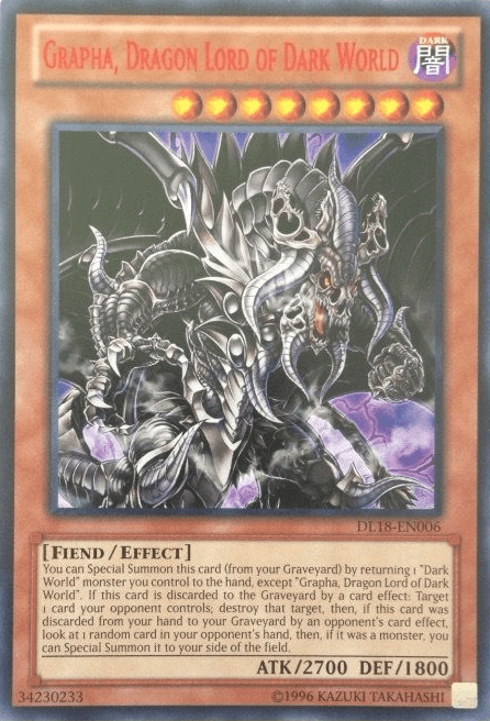 Grapha, Dragon Lord of Dark World (Red) [DL18-EN006] Rare - POKÉ JEUX