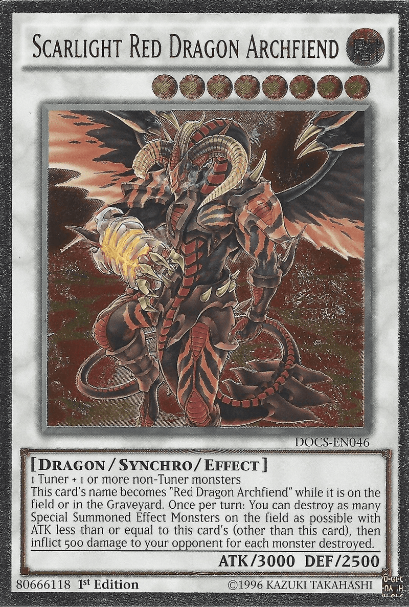 Scarlight Red Dragon Archfiend (UTR) [DOCS-EN046] Ultimate Rare - POKÉ JEUX