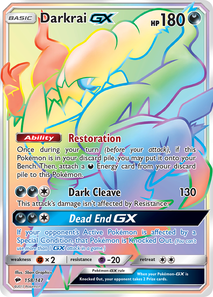 Darkrai GX (158/147) [Sun & Moon: Burning Shadows]