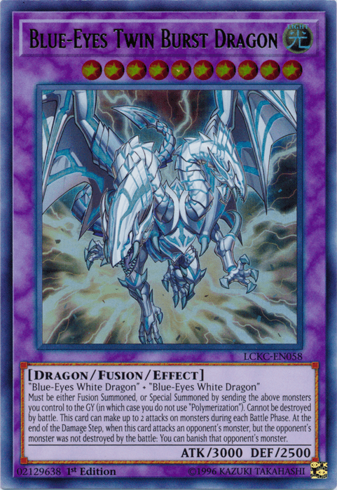 Blue-Eyes Twin Burst Dragon [LCKC-EN058] Ultra Rare - POKÉ JEUX