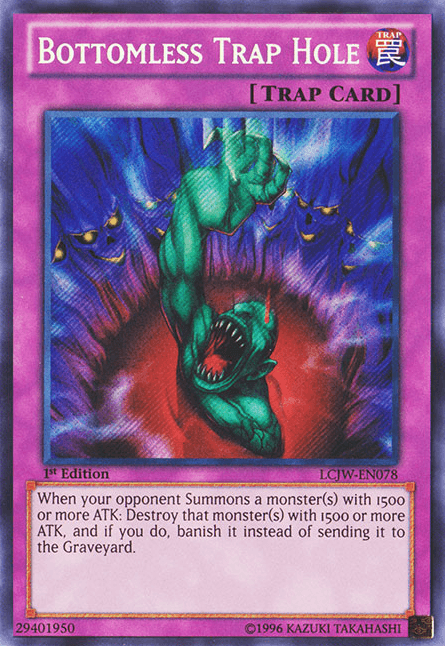 Bottomless Trap Hole [LCJW-EN078] Secret Rare - POKÉ JEUX