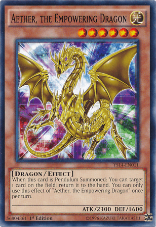 Aether, the Empowering Dragon [YS14-EN011] Common - POKÉ JEUX