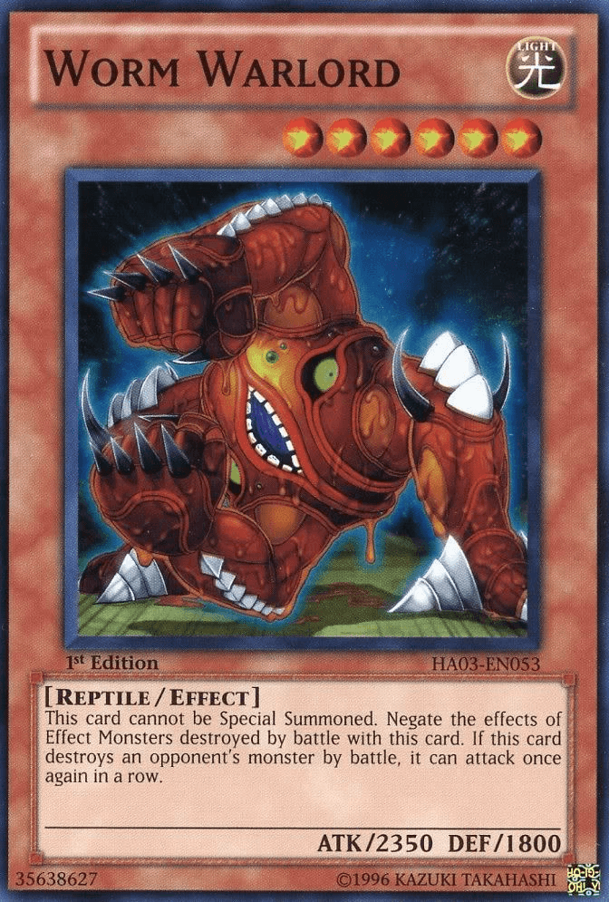 Worm Warlord [HA03-EN053] Super Rare - POKÉ JEUX