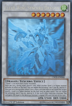 Clear Wing Synchro Dragon (Ghost Rare) [CROS-EN046] Ghost Rare - POKÉ JEUX