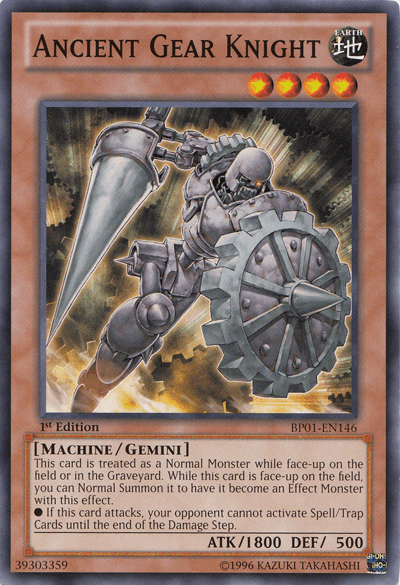 Ancient Gear Knight [BP01-EN146] Common - POKÉ JEUX