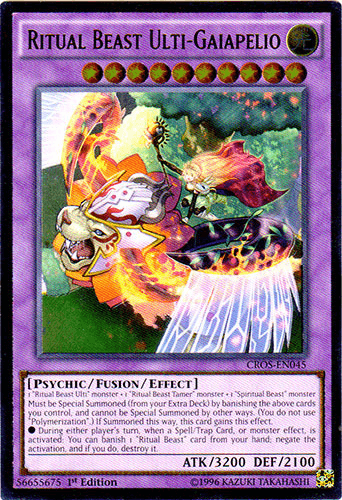 Ritual Beast Ulti-Gaiapelio (UTR) [CROS-EN045] Ultimate Rare - POKÉ JEUX