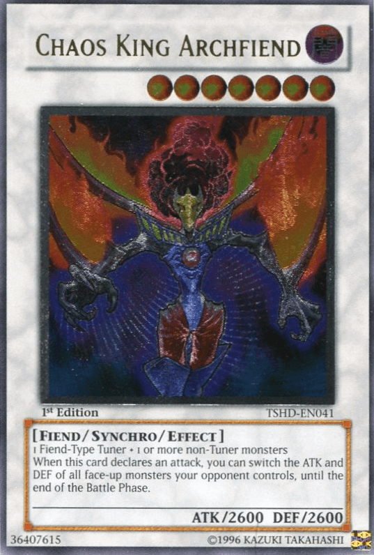 Chaos King Archfiend [TSHD-EN041] Ultimate Rare - POKÉ JEUX