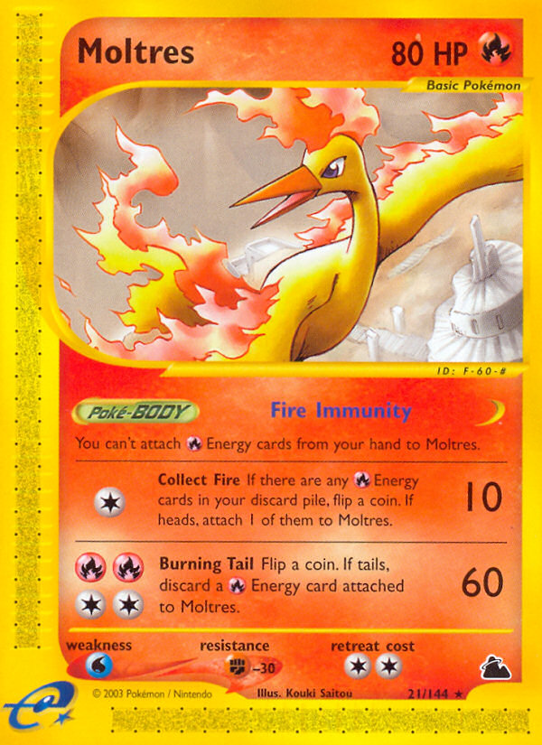 Moltres (21/144) [Skyridge]