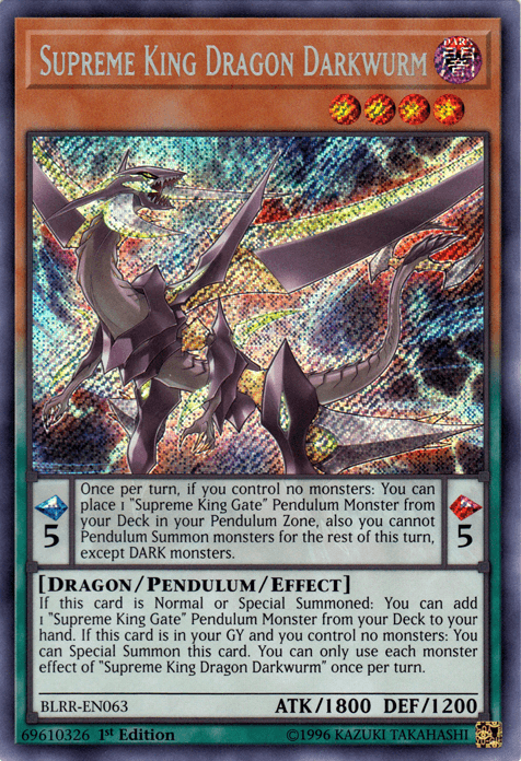 Supreme King Dragon Darkwurm [BLRR-EN063] Secret Rare - POKÉ JEUX