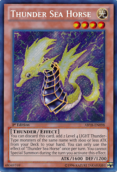 Thunder Sea Horse [ABYR-EN098] Secret Rare - POKÉ JEUX