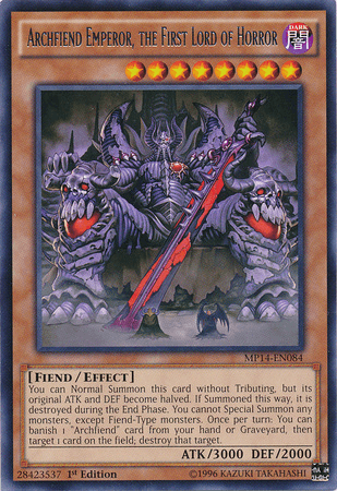 Archfiend Emperor, the First Lord of Horror [MP14-EN084] Rare - POKÉ JEUX