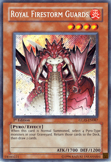 Royal Firestorm Guards [GLAS-EN087] Secret Rare - POKÉ JEUX