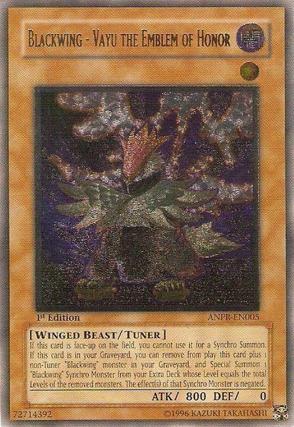 Blackwing - Vayu the Emblem of Honor (UTR) [ANPR-EN005] Ultimate Rare - POKÉ JEUX