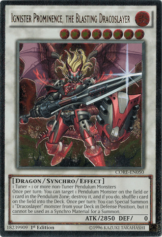 Ignister Prominence, the Blasting Dracoslayer [CORE-EN050] Ultimate Rare - POKÉ JEUX